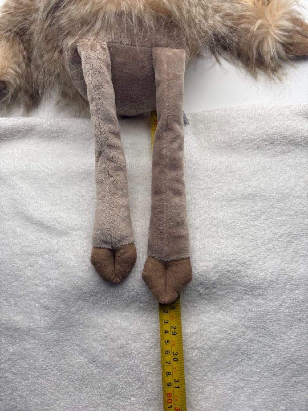 JELLYCAT Roxie Reindeer Deer Tan, Cream, Feathery Stuffed Plush 28” Large - Picture 11 of 11